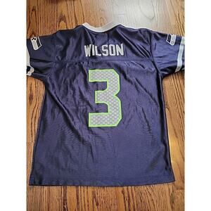 Russell Wilson Seattle Seahawks NFL Football Jersey Medium 10/12 Boys